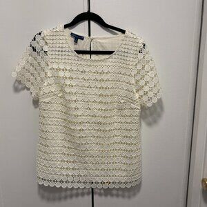 RSVP by Talbots Lace Top Medium NWT